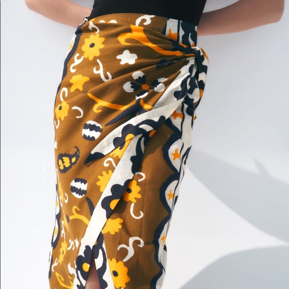 ZARA wrap skirt
